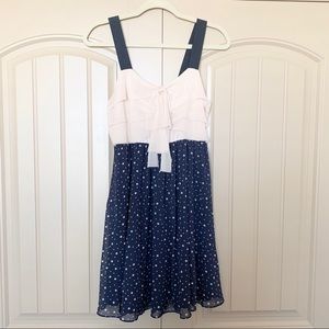 LC Lauren Conrad Bow Front Polka Dot Dress